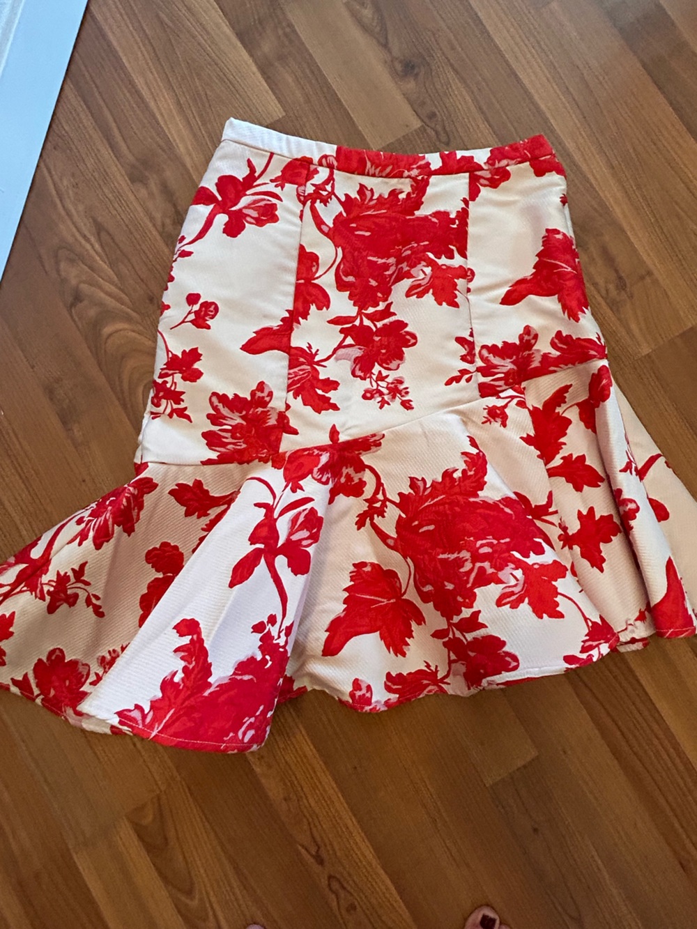 Eva Franco Fun Floral Asymmetrical Skirt